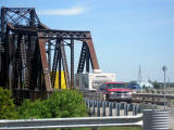 20070525122963 97' Suburban and Mallard Trailer on Little Current Swing Bridge